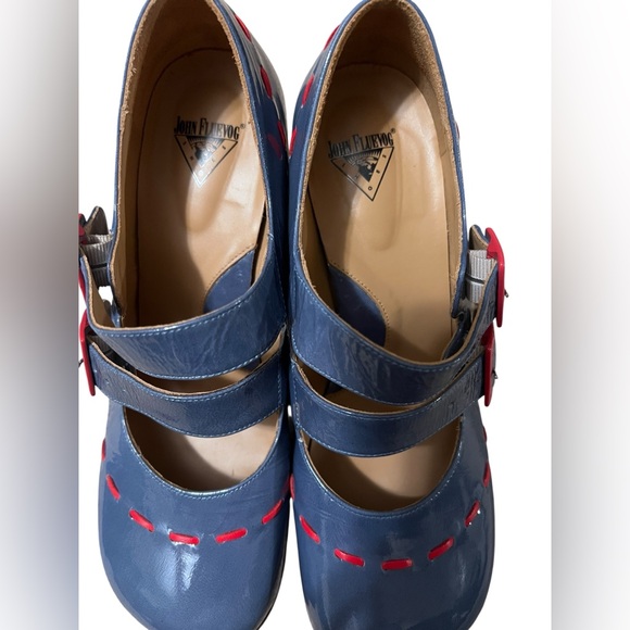 John Fluevog OPERETTAS CAVALIERI DOUBLE STRAP MARY JANE SZ 10.5  Made - Picture 10 of 13